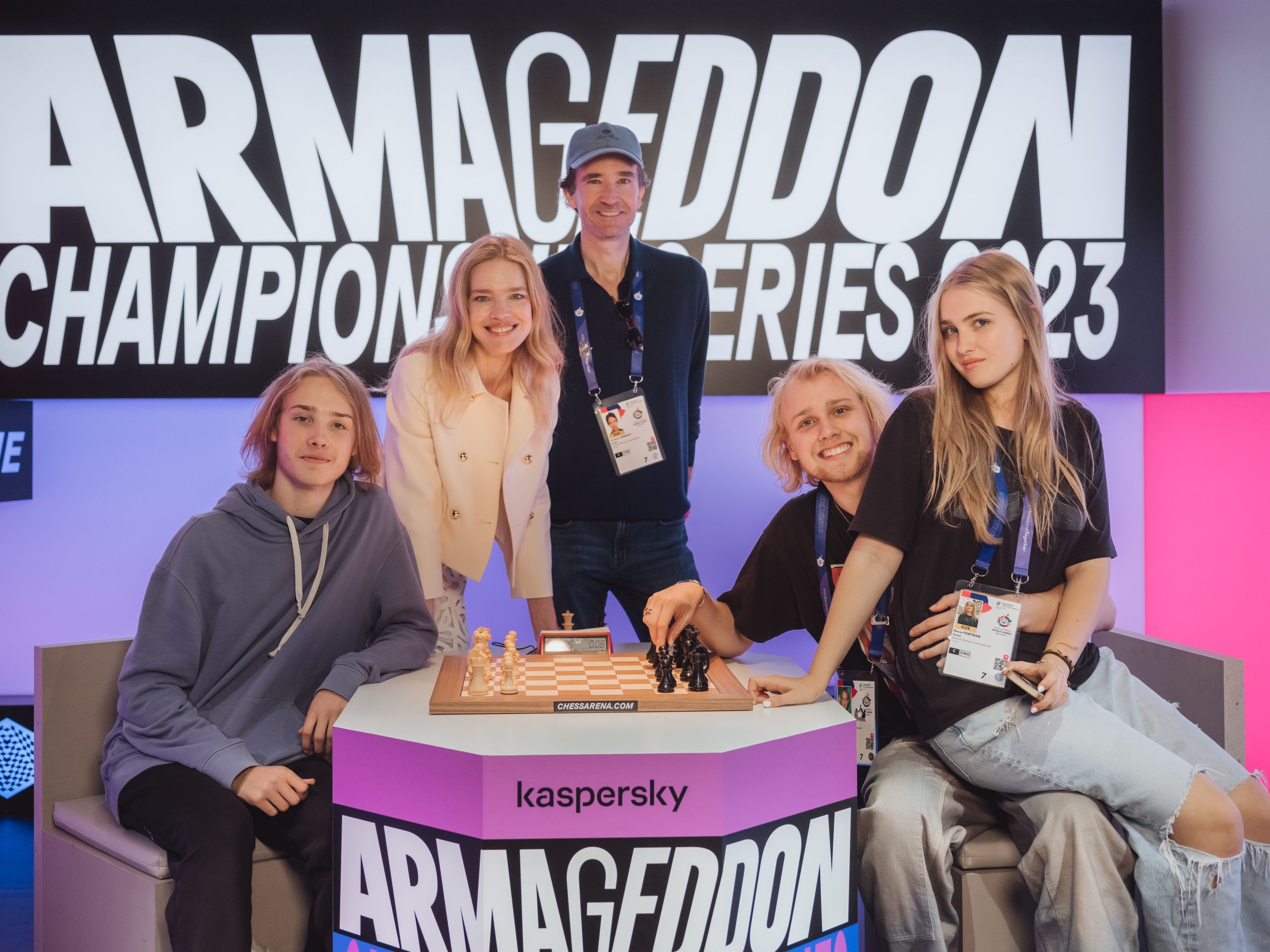 Natalia Vodianova, Antoine Arnault, and Family Visited the World Chess Club  Berlin