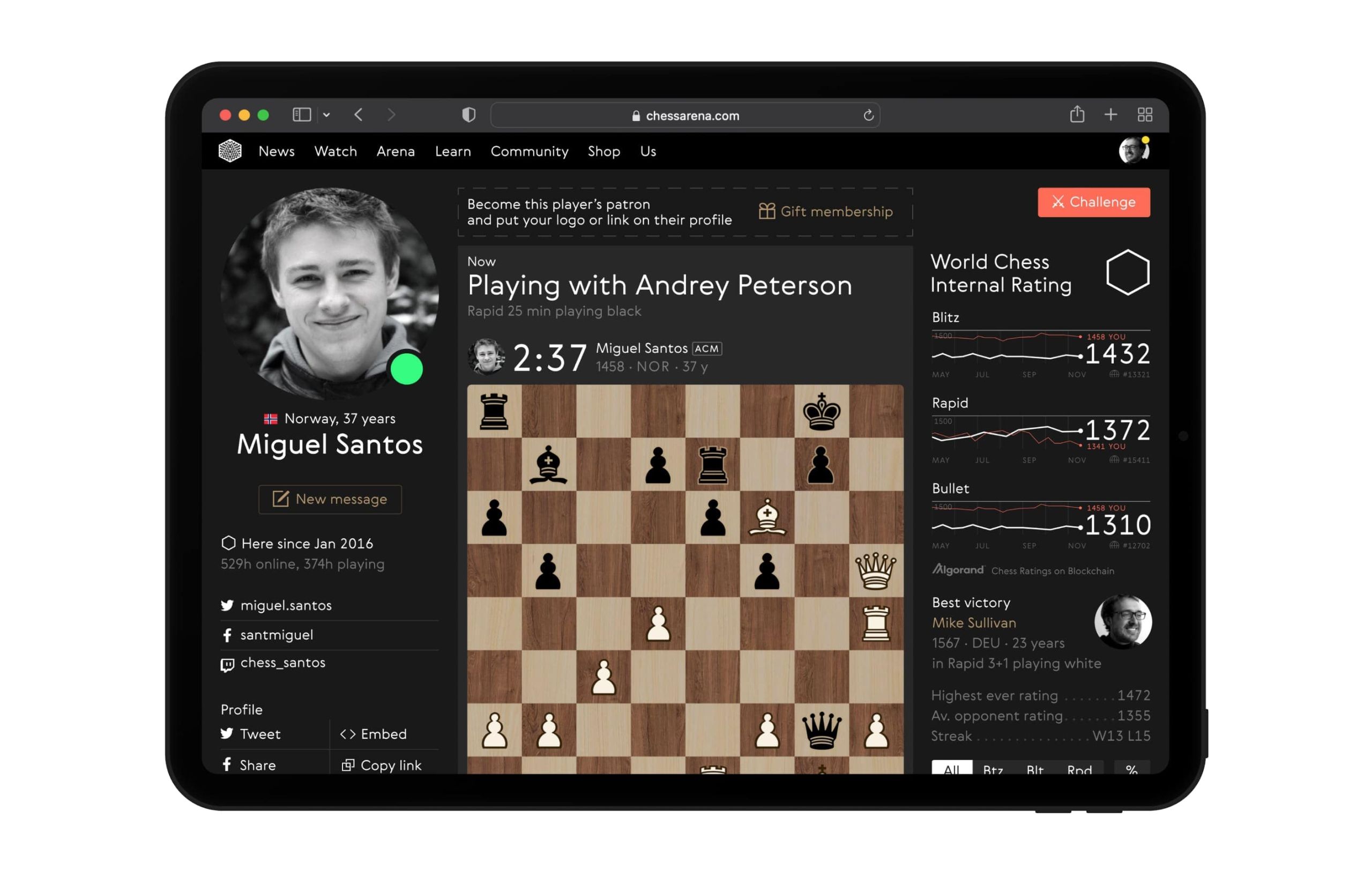 FIDE Online Arena - World Chess Championship 2023