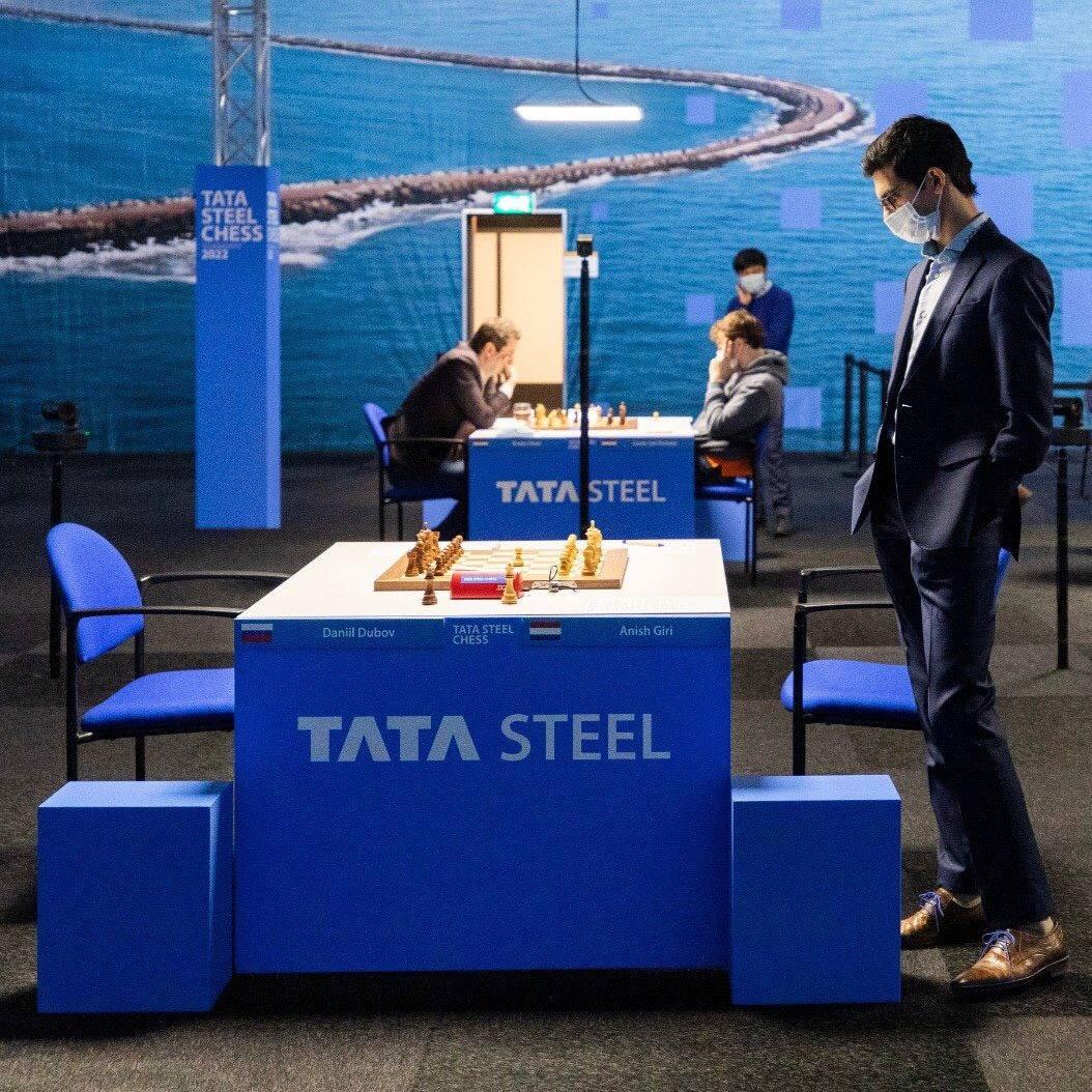 Tata Steel 2022 Round 8: Mamedyarov beats Pragg and leads the Masters with  Carlsen
